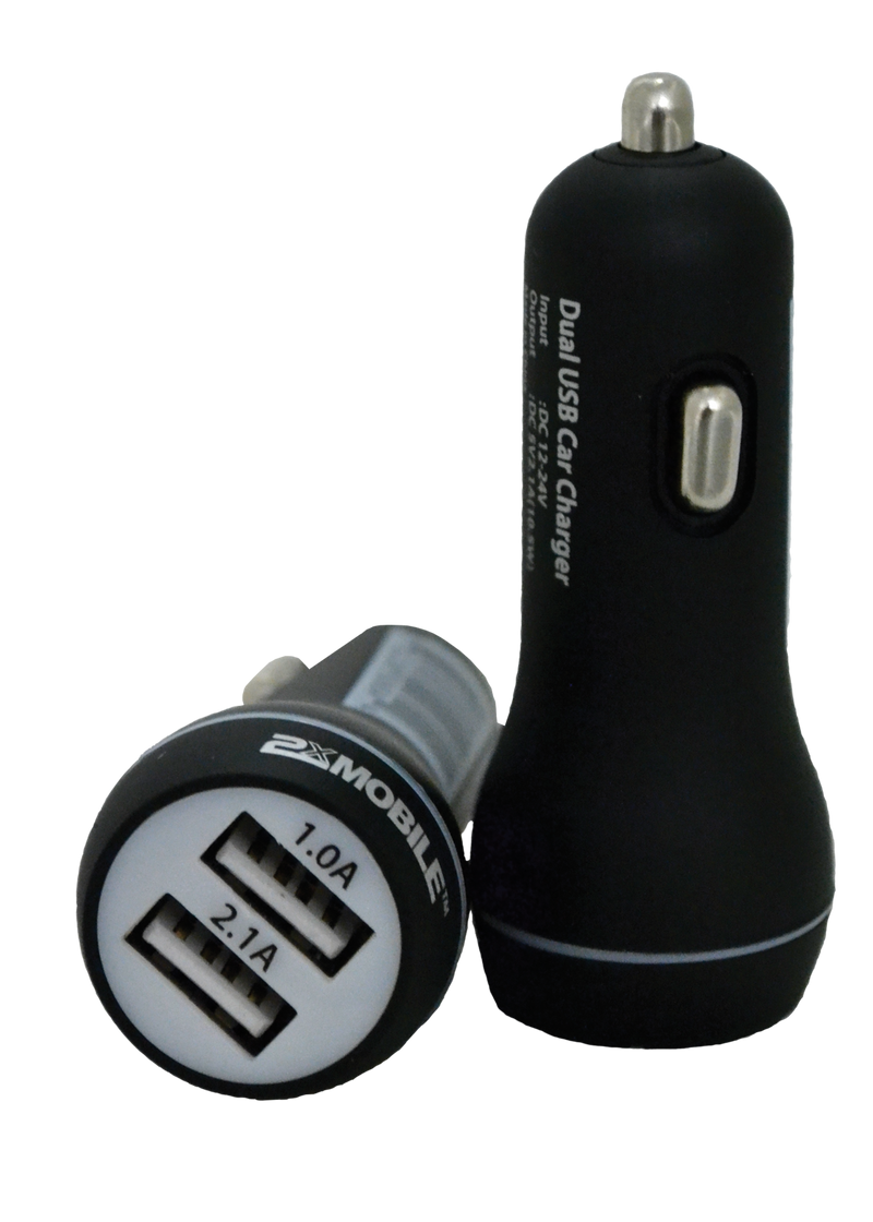 Car Charger to Dual 2.1 Amp USB 2xMobile