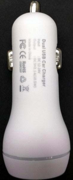 2xMobile Niki Car Charger back image White