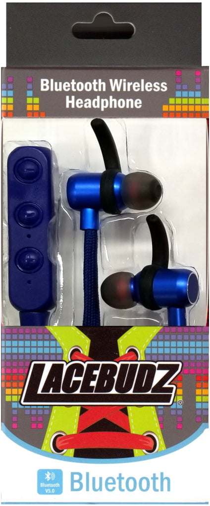 Bluetooth Wireless Lacebudz Earphone - Blue Color