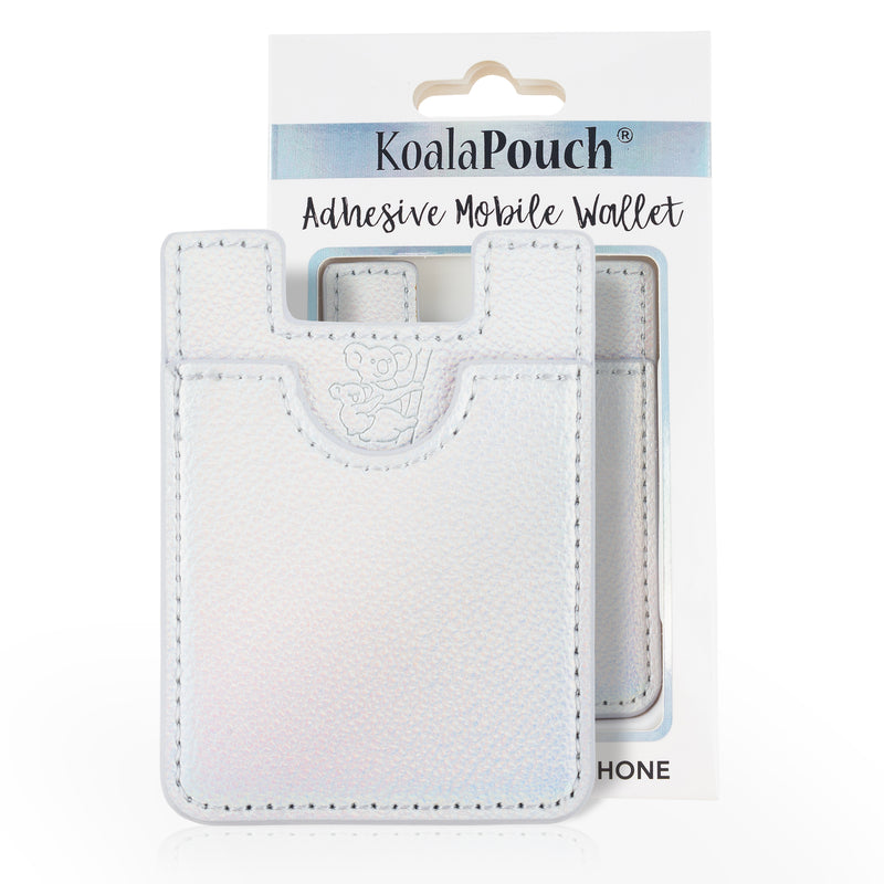 Glitter Koala Pouch - Phone Card Holder, Stick On Wallet (Holographic)