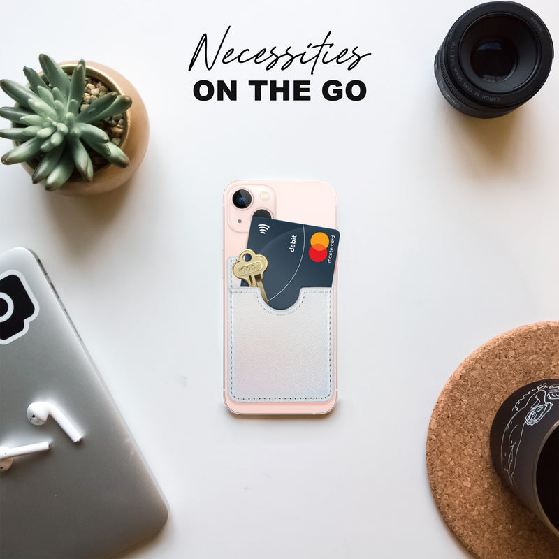 Glitter Koala Pouch - Phone Card Holder, Stick On Wallet (Holographic)